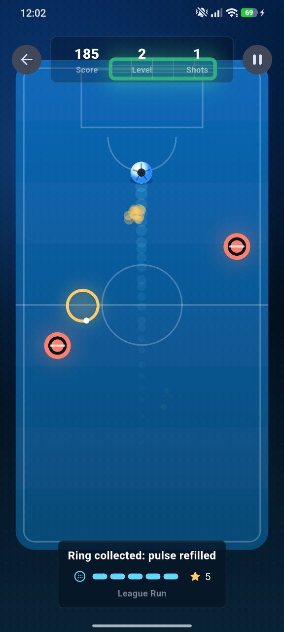 Gameplay curve shot